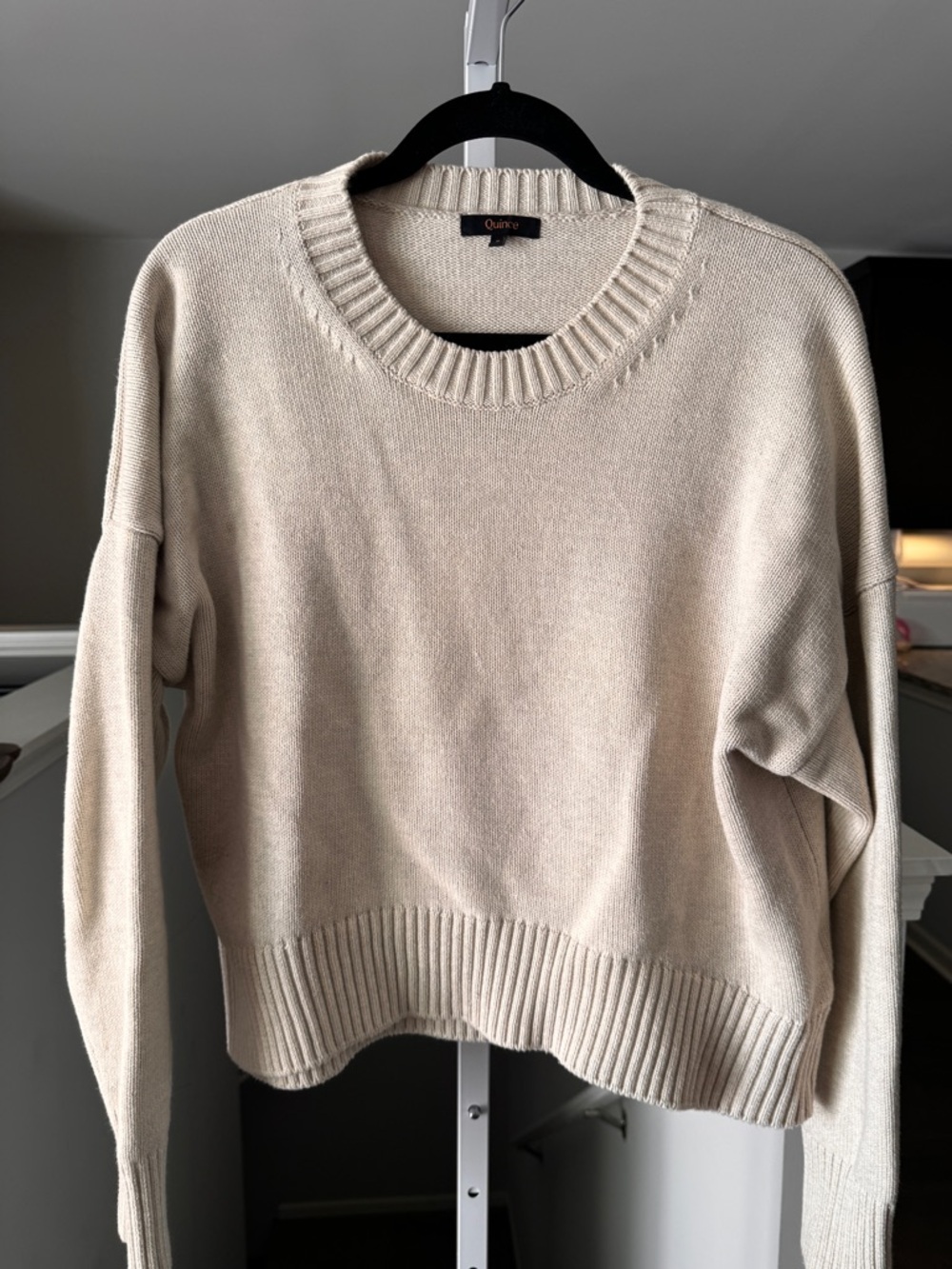 Quince, 100% Organic Cotton Boyfriend Crew Sweater